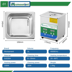 Ultrazvukový čistič Mxmoonant 2L