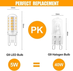 LED žárovka, teplá bílá 3000 K, 5W 